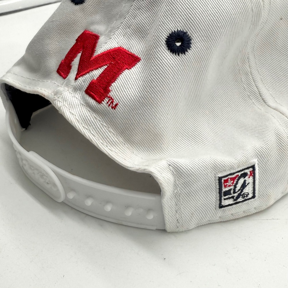 Vintage Y2K Ole Miss University Rebels The Game Split Bar Snapback Hat Cap NCAA - Picture 6 of 9